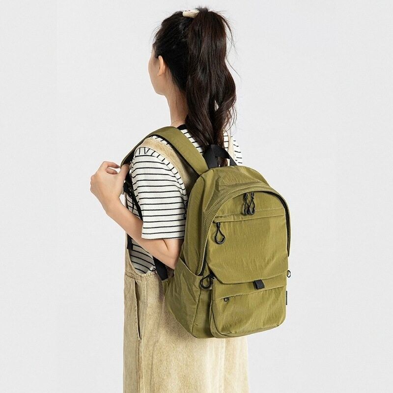 买一送一！男女款简约休闲轻松背负双肩包学生书包背包单肩斜挎包