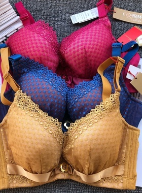 旺华W342B薄杯深V女士收副乳文胸调整型内衣