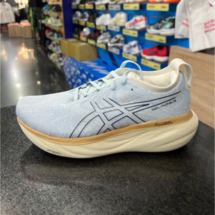 ASICS亚瑟士GEL-NIMBUS 25缓震跑鞋女清新透气运动鞋1012B491-400
