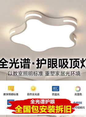全光谱护眼卧室吸顶灯包安装