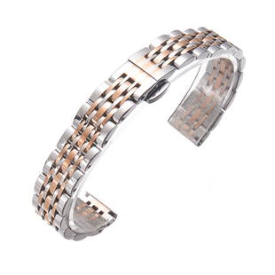 转角金属钢带适配阿玛尼手表带女款满天星白月光卡西欧DW手表链男