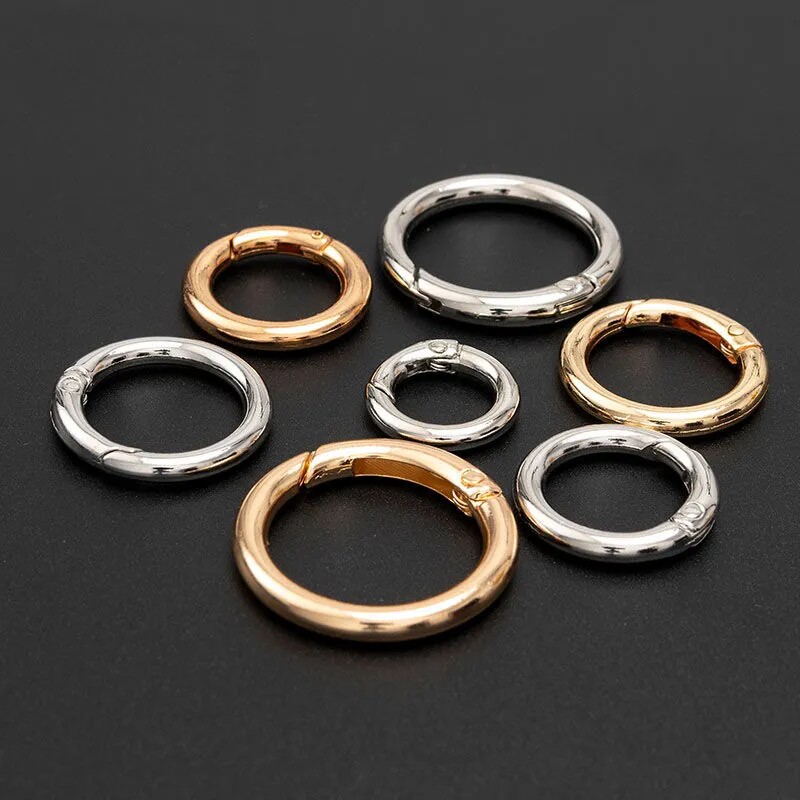 METAL RING ROUND BUCKLE RING BUCKLE RING CIRCLE BUTTON KEY RING OPENING RING BAG RING BUCKLE BAG ACCESSORIES HARDWARE