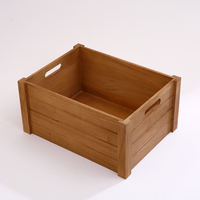 Solid wood storage box, clothing organization box, toy and sundries storage box, extra-large and large-capacity rectangular wooden box thumbnail 7