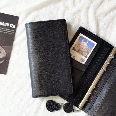 进口头层牛皮A6紧凑手帐本