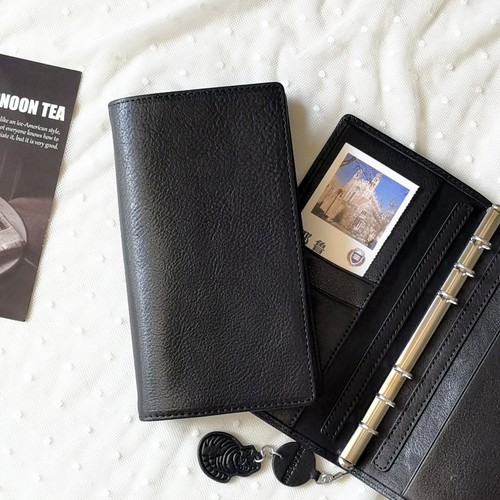 进口头层牛皮A6紧凑手帐本