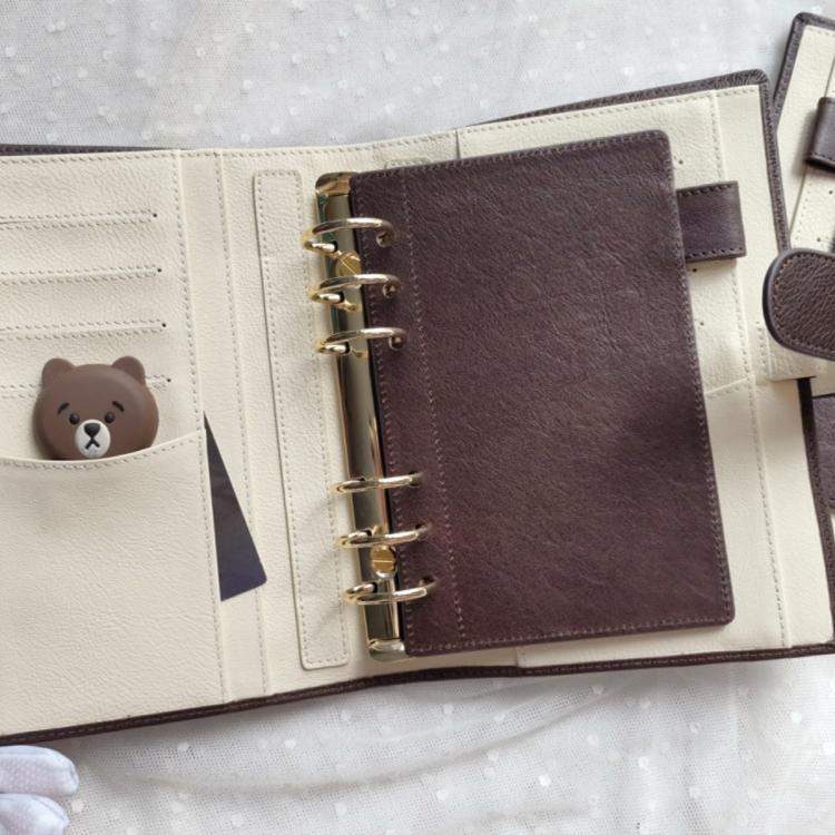 新品牛皮未知数活页手账头层牛皮