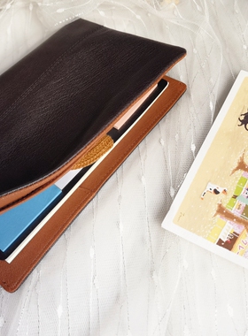 2025新品15环 限定山羊皮手帐 A8二折真皮手帐A7A6活页小面包本