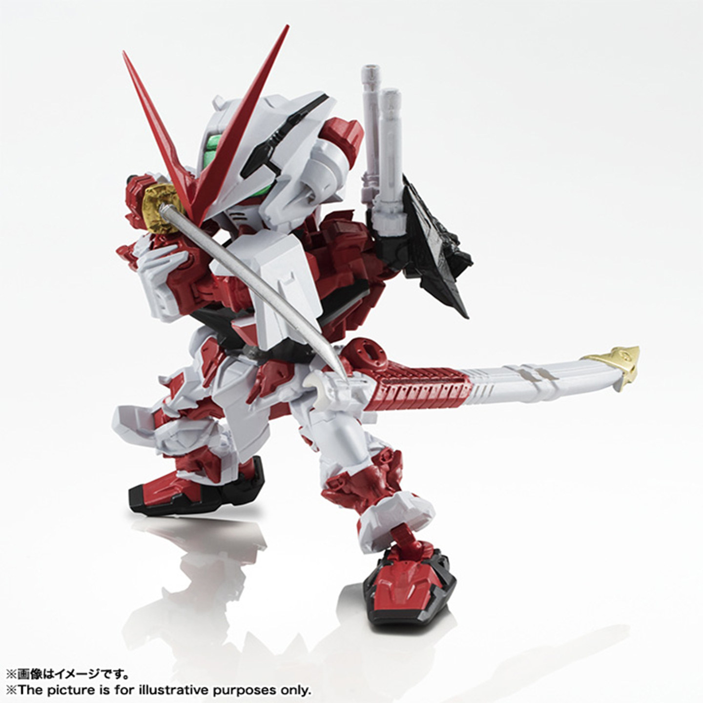 日本万代 NXEDGE STYLE高达 Q版 NX 红异端 MK-V 可动成品 现货