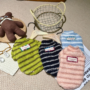 奶油是只无毛猫德文猫衣服冬季 双面软绒保暖无毛猫家居服弹力现货