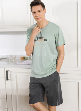 富妮来男款纯棉家居服睡衣