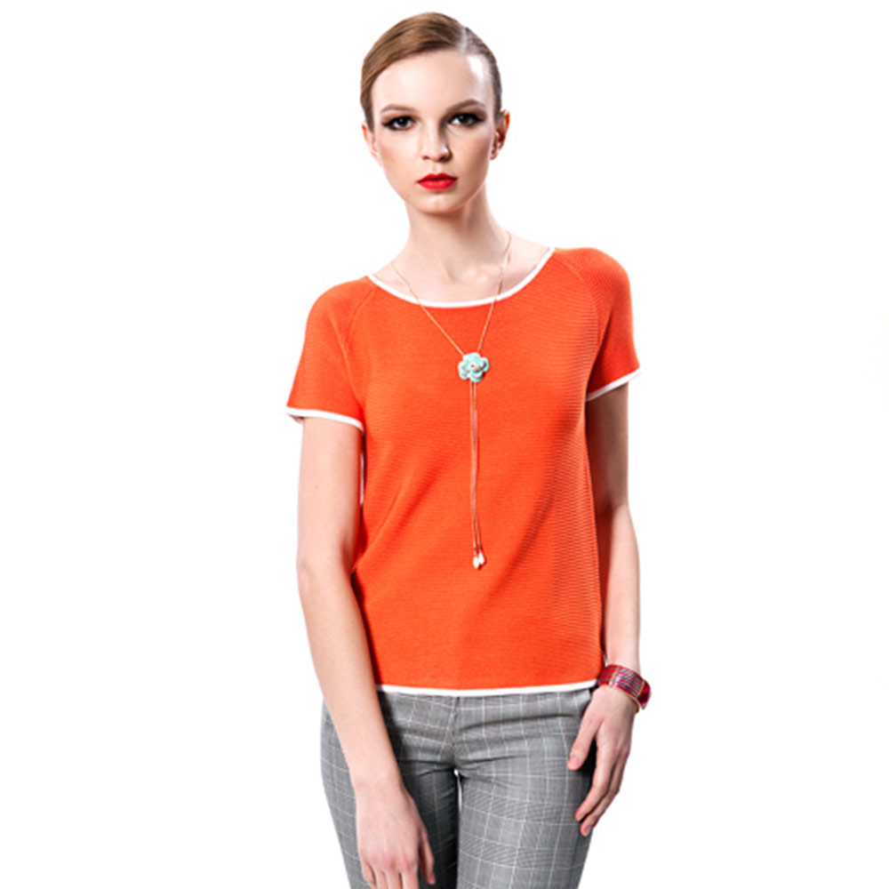 【专柜同款】白领女装 一字领 短袖 针织 套衫 VI13-21Y|ruв категории Женская одежда, шерстяной свитер - от Buy2taobao.com для оказания профессиональной услуги покупки агента Taobao