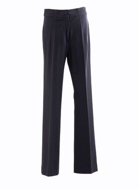 白领女士黑色蓄势微喇长裤XURE20-1显瘦