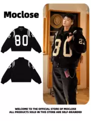 Moclose American Fashion Number 80 Autumn and Winter Casual Loose Cotton-Padded Warm Unisex Layered Jacket