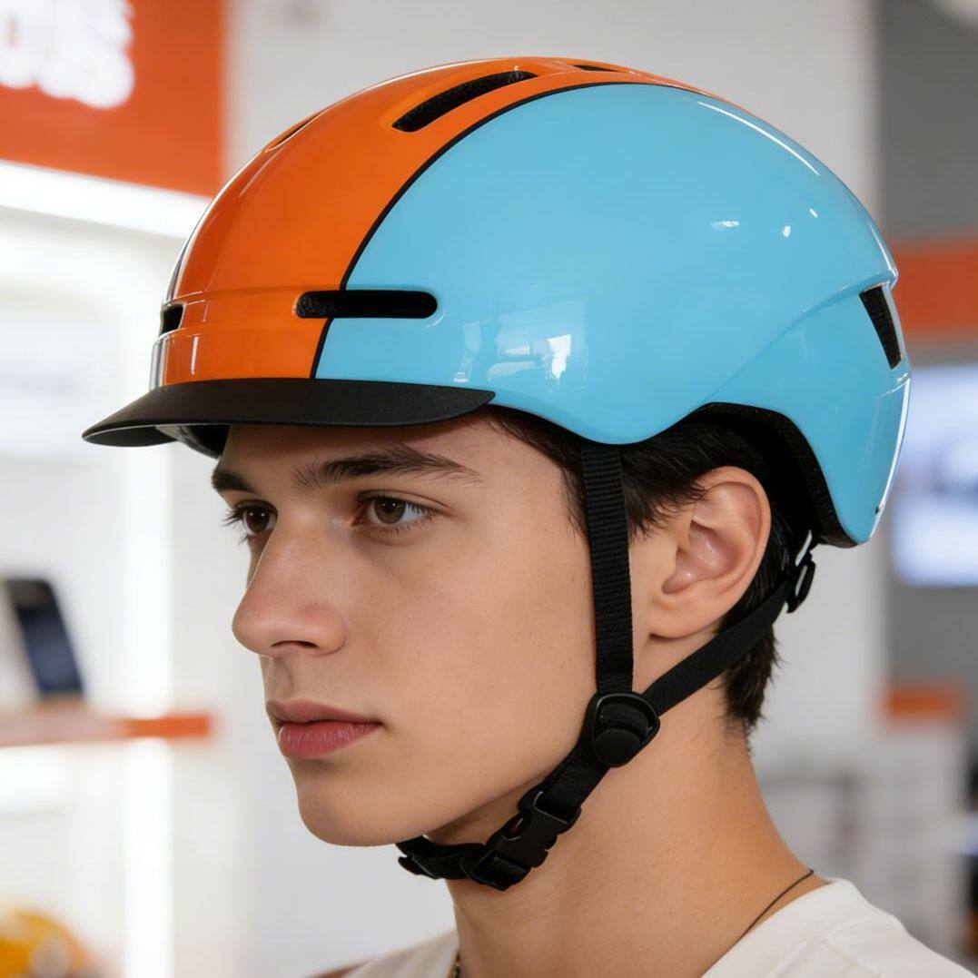 骑行头盔男女通用轻便透气城市通勤安全帽助力自行车平衡车防护盔