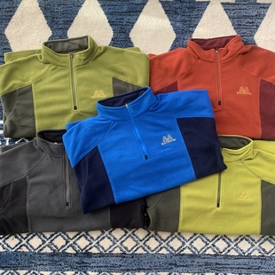 户外运动抓绒衣男2022秋季 摇粒绒上衣套头卫衣保暖外套防静电 新款