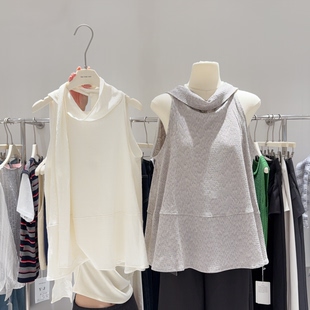 设计感小众 衬衫 女宽松娃娃衫 纯色背心衬衣女 双面穿搭系飘带无袖