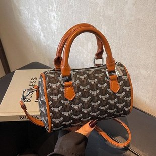 包百搭今年流行包包女2025新款 手提波士顿包复古百搭单肩斜挎女包