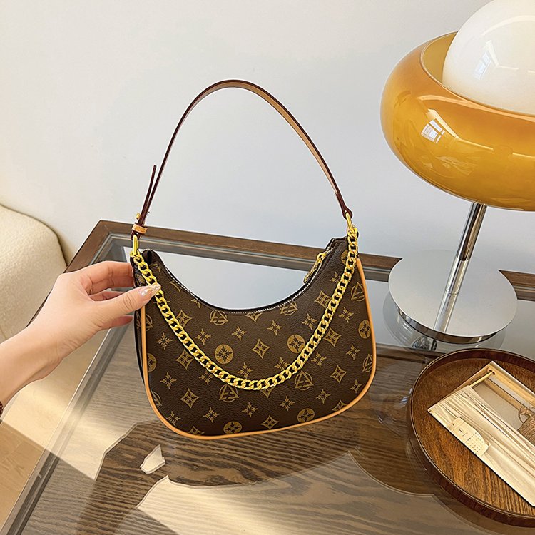 印花斜挎腋下包路易迈帝尔斜挎包