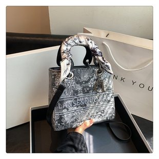 包包女款 轻奢手提戴妃包女高级感洋气外出小众斜挎包 秋冬2025新款