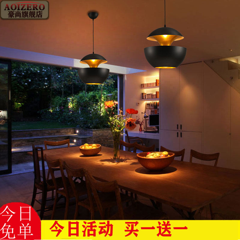 北欧后现代简约轻奢创意个性餐厅卧室床头设计师铁艺单个小吊灯具,家装灯饰光源,客厅吊灯,淘宝优惠券,粉丝福利购,淘宝优惠卷