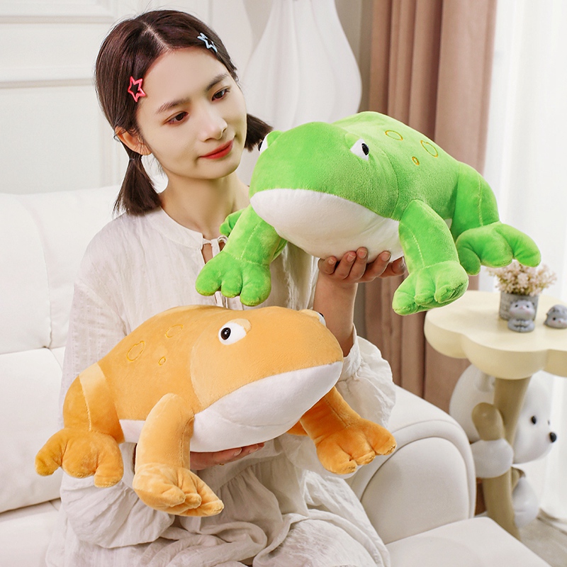 卡通青蛙公仔抱枕靠垫毛绒玩具女