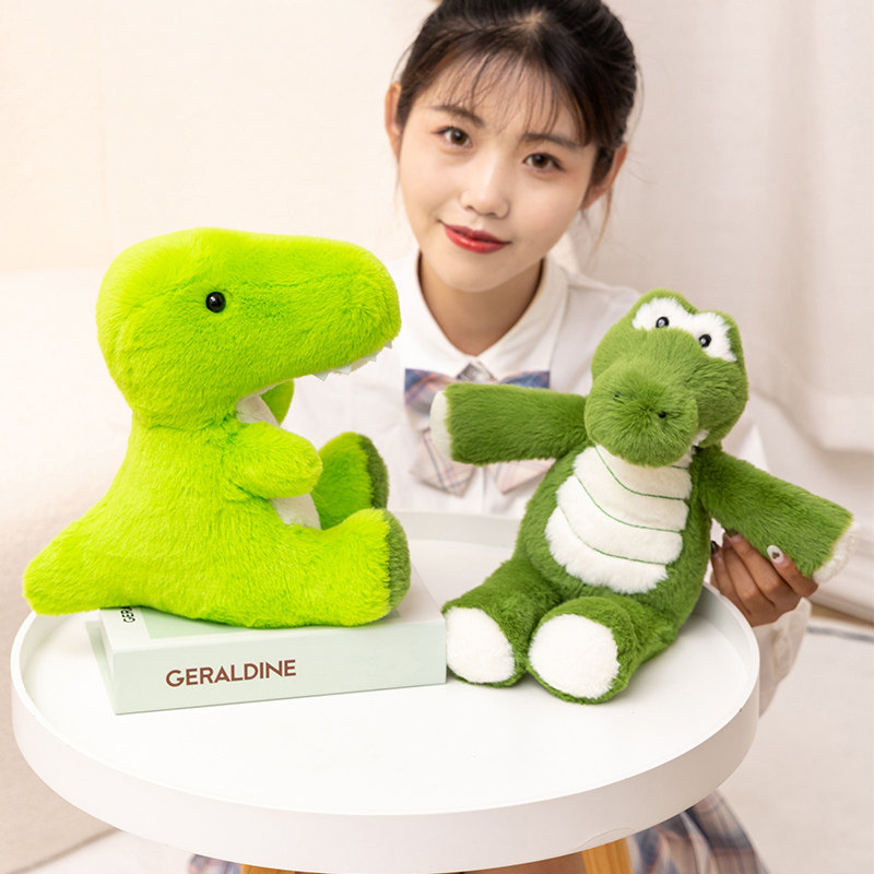 小恐龙鳄鱼公仔毛绒玩具可爱抱枕
