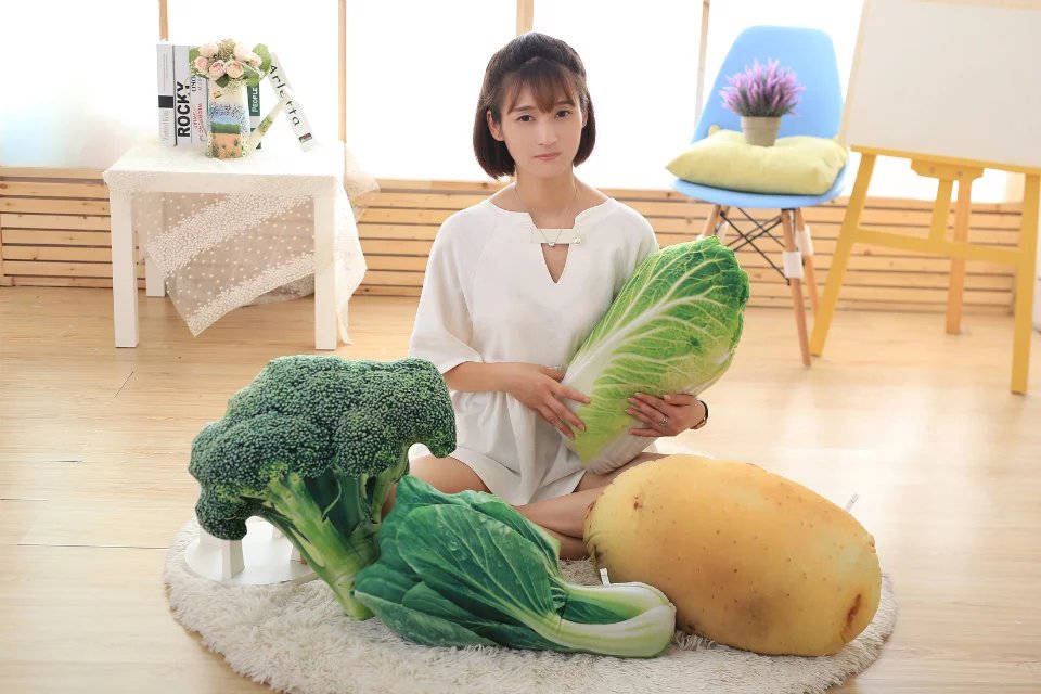 仿真蔬菜抱枕胡萝卜靠垫毛绒玩具