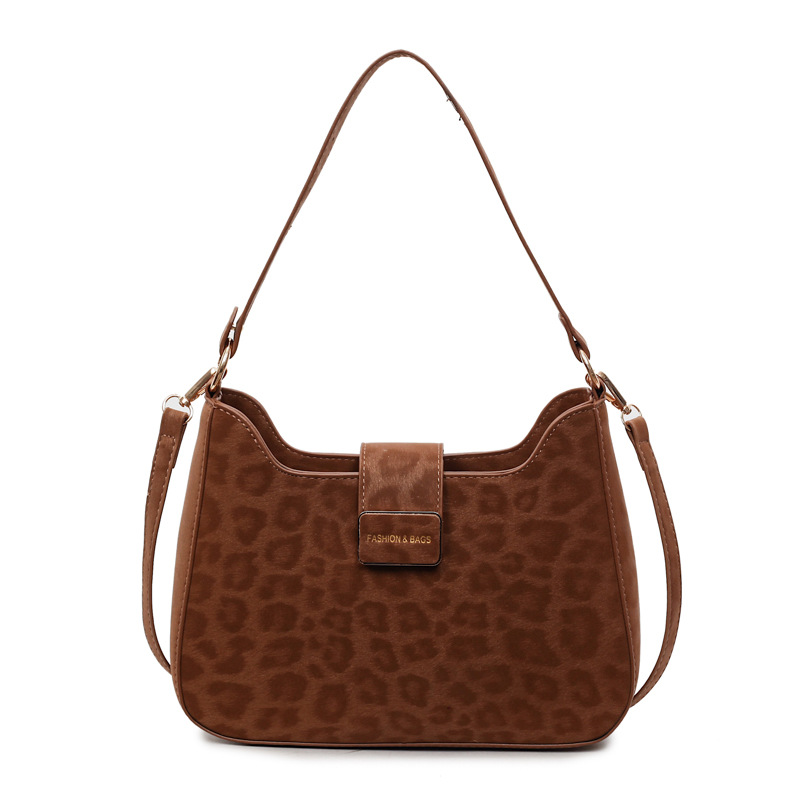 跨境新款水桶包时尚豹纹简约百搭包包女休闲高级感通勤斜挎单肩包