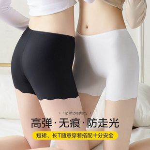 三分裤 冰丝安全裤 蕾丝打底裤 无痕防走光批发 大码 短裤 夏季 女士内裤