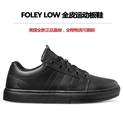 5.11休闲训练鞋Foley Low耐磨全皮V底缓震回弹防滑户外运动板鞋男