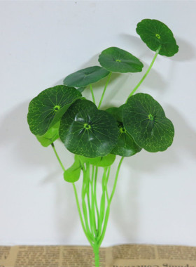 植物装饰品玻璃陶瓷金钱草假花