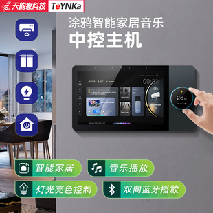 涂鸦语音智能家居F67810寸旋钮中控屏zigbee音乐主机控制系统面板
