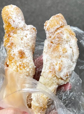 荆州沙市油炸糯米饺 金裹条 金果条酥饺 糖饺 沙市过早小吃 2个装