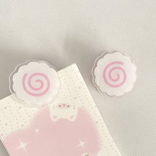 双面鱼板亚克力ins风粉色PP夹