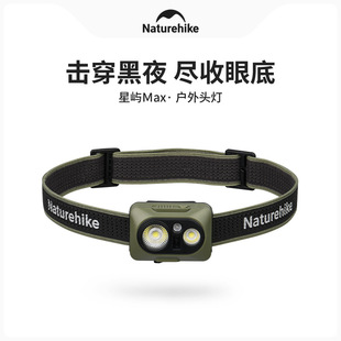 挪客户外超轻强光头灯超长续航徒步登山钓鱼专用防水充电照明灯