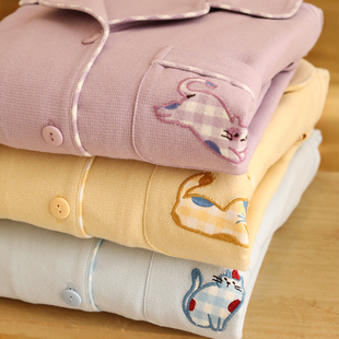 秋冬加厚全棉睡衣女士2025新款卡通纯棉磨毛长袖家居服套装可外穿