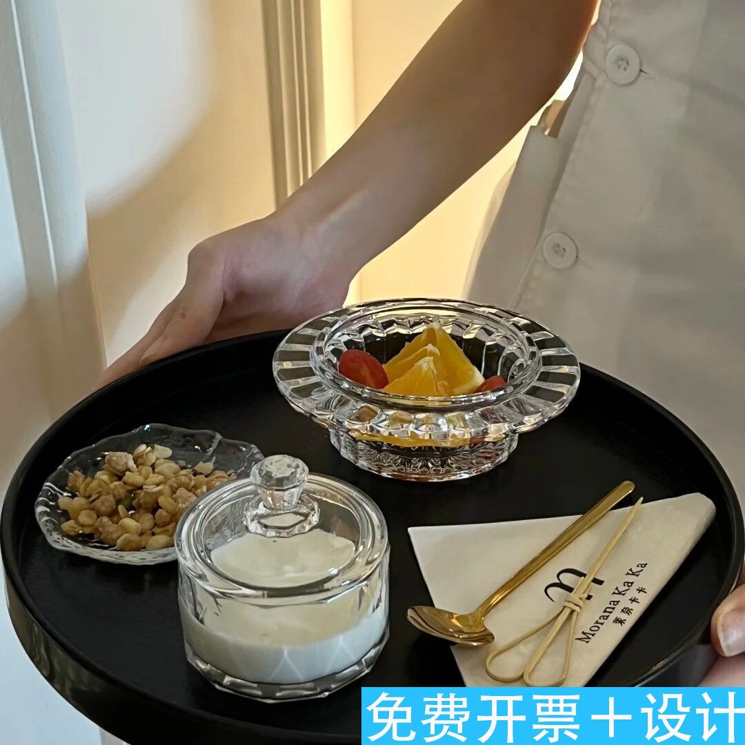 精致点心盘新中式下午茶美容院酒店茶点盘茶歇水果拼盘点心甜品盘