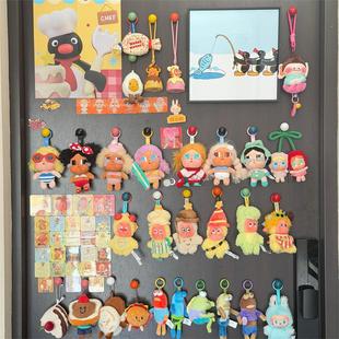 门上装饰挂件多巴胺挂钩适用于星星人泡泡玛特系列娃娃展示上墙门