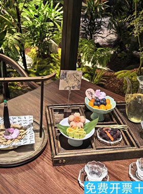 茶点盘宋式美学民宿酒店歇
