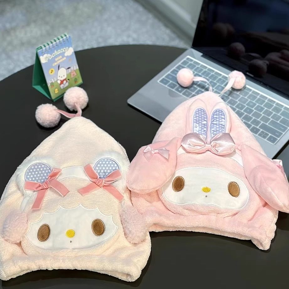 卖萌少女心可爱粉小羊干发帽干发巾吸水速干珊瑚绒擦头发包头巾,居家布艺,干发毛巾,淘宝优惠券,粉丝福利购,淘宝优惠卷