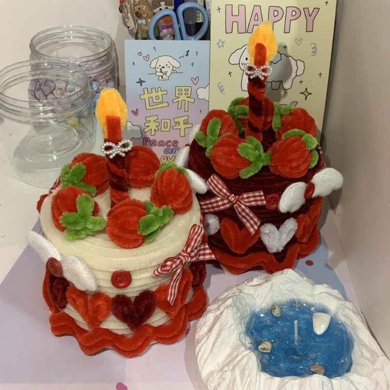 新款扭扭棒草莓蛋糕手工diy材料包创意小礼物送女友闺蜜拍照神器,玩具/童车/益智/积木/模型,其他手工制作,淘宝优惠券,粉丝福利购,淘宝优惠卷