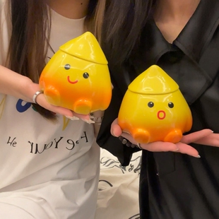 创意续火花杯子呆萌陶瓷马克杯咖啡杯牛奶杯ins风好闺蜜实用礼物