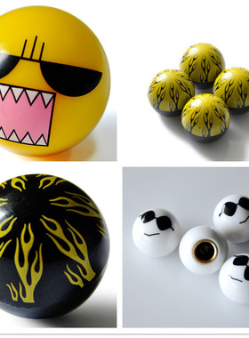 个性汽车球形轮胎通用气门嘴帽电动车摩托车改装气嘴盖气门芯帽盖