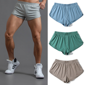 男士 短裤 薄款 运动跑步健身深蹲超短二分三分裤 宽松纯棉阿罗裤 夏季
