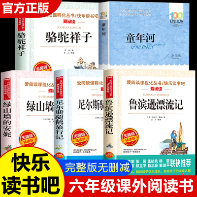 童年河六年级必读课外书全套5册