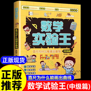 数学实验王 中级篇吴恢銮 直尺为什么能画出曲线 数学启蒙 三年级四年级下册必读课外书趣味数学故事书思维训练小学生阅读课外书籍