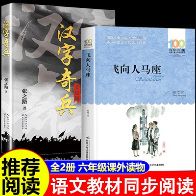 2册汉字奇兵+飞向人马座正版图书