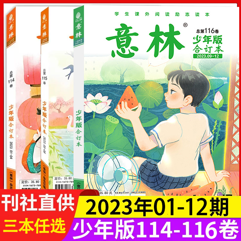 意林少年版合订本2023年1-8期