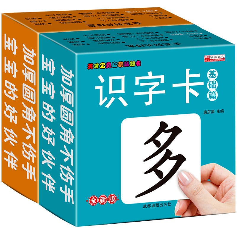 无图识字卡幼儿认字4岁幼小衔接 入门篇+基础篇 0-3-6岁宝宝认字卡片人教版 全套启蒙早教撕不烂卡片 学龄前儿童书籍 幼儿园3000字
