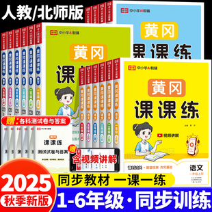 2025新版 練習(xí)冊隨堂練習(xí)測試卷一課一練課時作業(yè)本 黃岡課課練一二年級三四年級五六年級上冊語文數(shù)學(xué)英語試卷同步訓(xùn)練人教北師大版